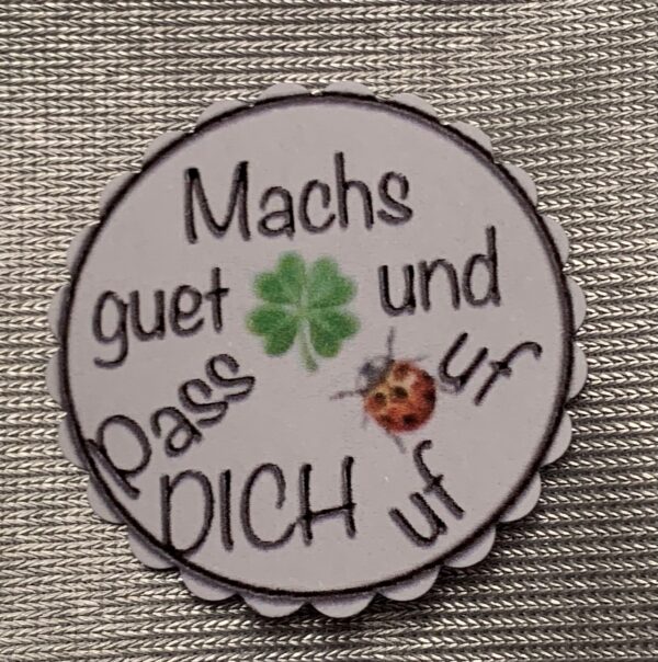 1 Teelicht-Botschaft "Machs guet und Pass uf DICH uf"