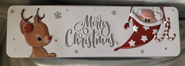 Adventskalender Teelicht - Botschaften Dose mit Wichtel und Rentier – Bild 2