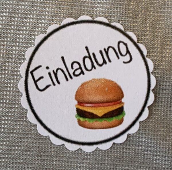 1 Teelicht-Botschaft "Einladung Hamburger" 141