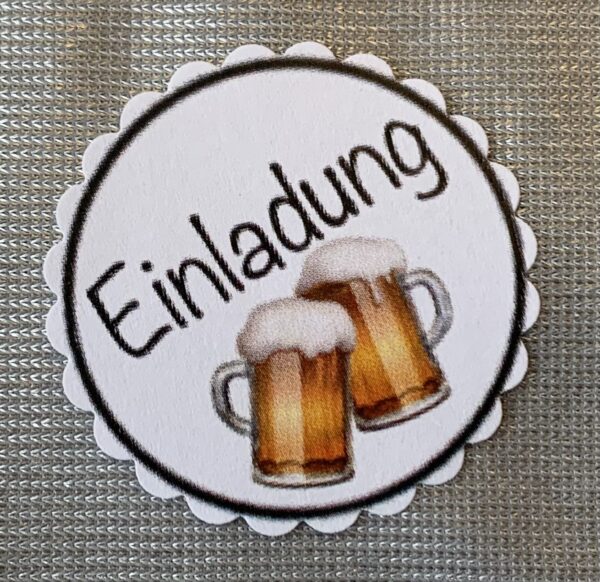 1 Teelicht-Botschaft "Einladung Bier" 142