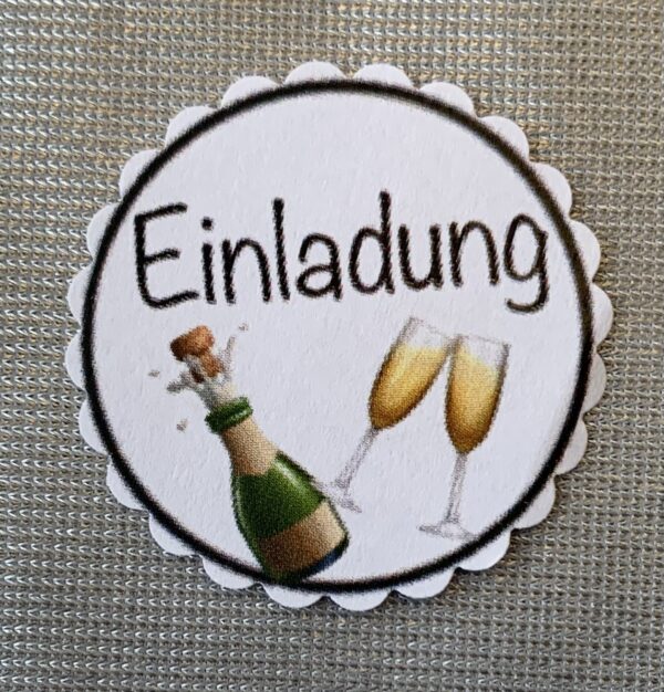 1 Teelicht-Botschaft "Einladung Champagner" 146