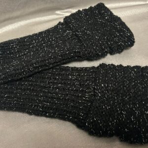 Amedisli / Pulswärmer schwarz Glitzer (22)