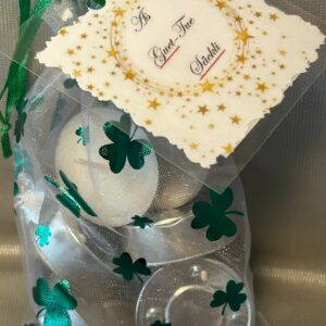 Seelenwärmerli mit 7 Teelicht-Botschaften "7 Guet-Tue-Botschaften für Herz und Seele " *in Glücksklee-Säckli*