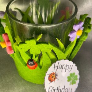 DEKO 1 Teelicht-Botschaft "Happy Birthday"