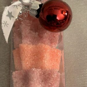 Zuckerstange Sterne klein  - hellrot/rot 7