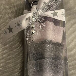 Zuckerstange Sterne klein  - helllila/lila/violett 3a/b