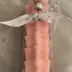 Zuckerstange Sterne klein  - rosa 8