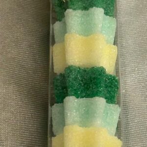 Zuckerstange Sternen gross -  gelb,hellgrün,grün 93 a,b