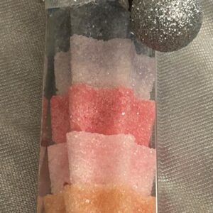 Zuckerstange Sternen gross -  regenbogenfarben 82