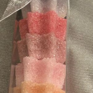 Zuckerstange Sternen gross -  regenbogenfarben 83