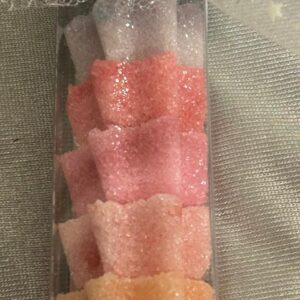 Zuckerstange Sternen gross -  regenbogenfarben 85