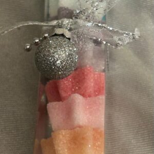 Zuckerstange Sternen gross -  regenbogenfarben 80