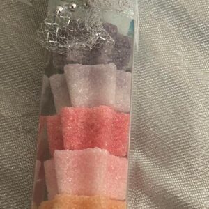 Zuckerstange Sternen gross -  regenbogenfarben 86