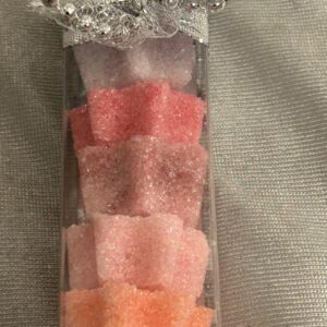 Zuckerstange Sternen gross -  regenbogenfarben 81