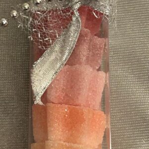 Zuckerstange Sternen gross -  regenbogenfarben 87