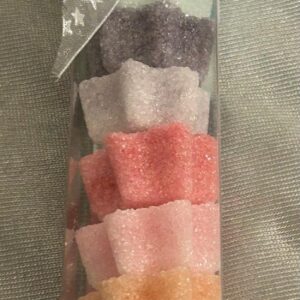 Zuckerstange Sternen gross -  regenbogenfarben 84