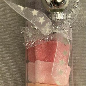 Zuckerstange Sternen gross -  regenbogenfarben 90