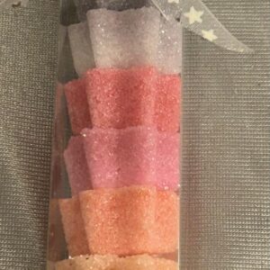 Zuckerstange Sternen gross -  regenbogenfarben 91