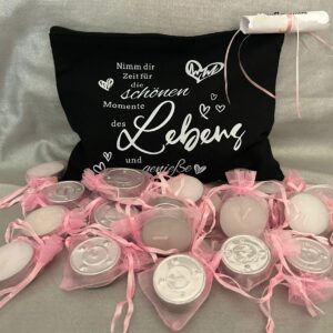 Seelenwärmer 20 Teelicht - Botschaften nimm Dir Zeit ....