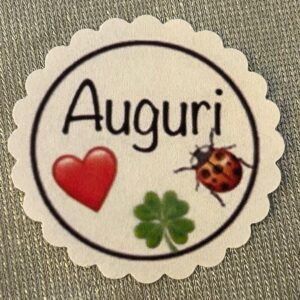 1 Teelicht-Botschaft Zauberkerzli "Auguri" 400